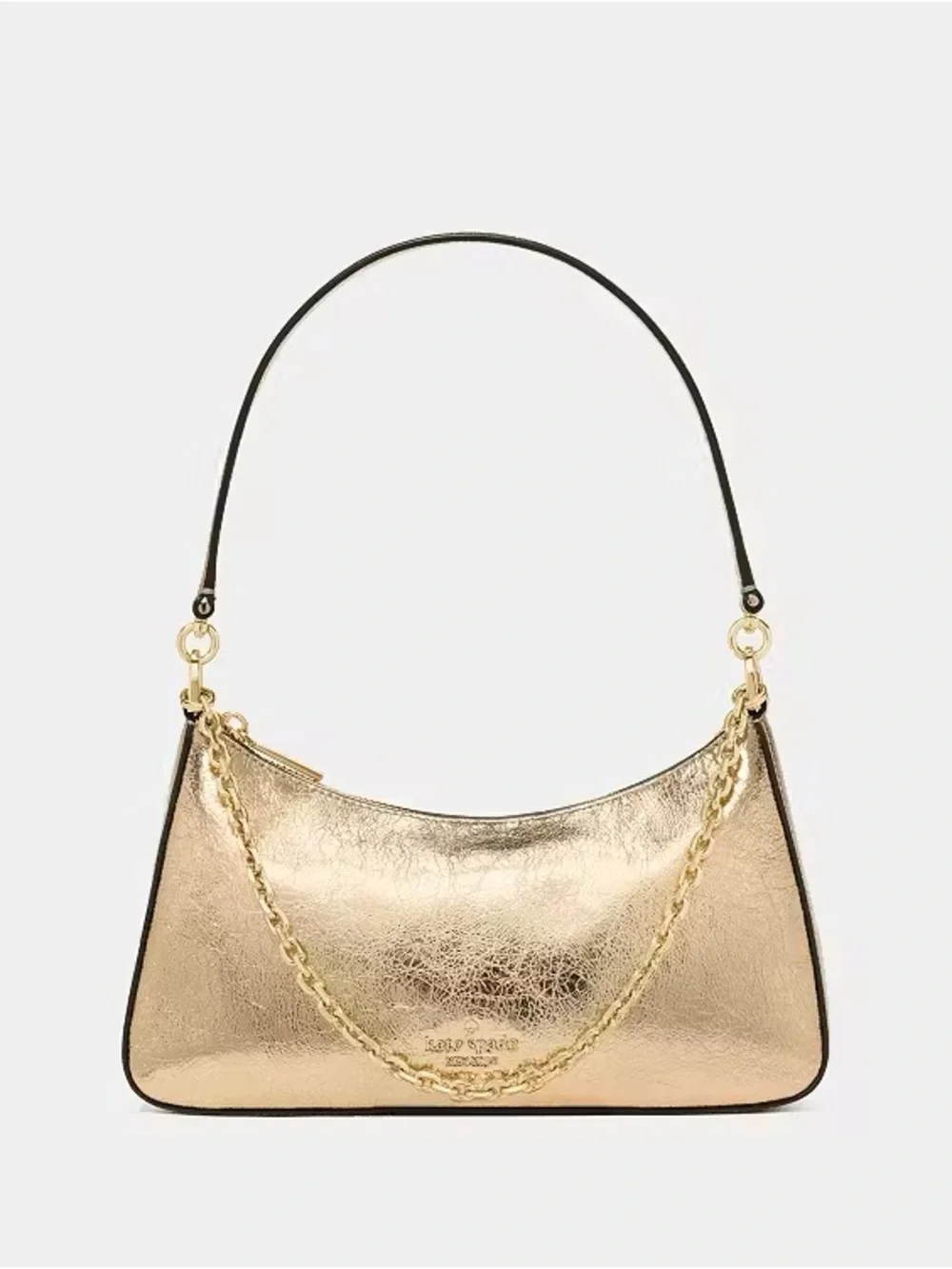 ♠️Kate Spade NY Margot Small Leather Convertible Shoulder Bag, Metallic Gold NWT